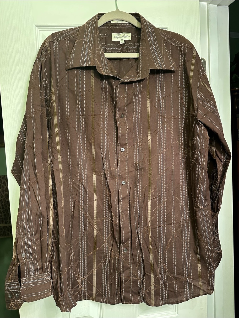 Eighty Eight Brown Striped Button-Up Shirt